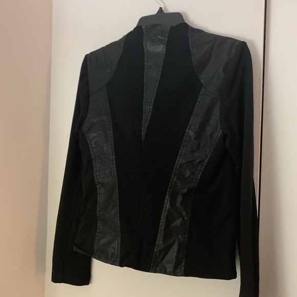 Kendall+Kylie Lightweight Leather & Fabric Jacket - Picture 8 of 9